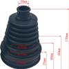 Universal CV Joint Boot Fits Shaft Size 19mm-24mm,CV Axle Boot Repair Kit Waterproof Dustproof (Black) view 2