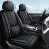 NCCLOVELY Car Seat Covers for Ford Bronco Sport 2021-2024 2025,Waterproof Leather Seat Covers 2-Seats Standard,Interior Accessories with Airbag,Automobile Seat Cover Sets for Bronco Sport(Black+Blue) view 1