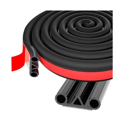 Mandark Truck Tonneau Tailgate Adhesive Seal, 24.6FT Rubber Automotive Weather Stripping Cover with Three Hole, Vehicle Door Strip Protection, Universal for Pickups Cap, Camper Shell, SUV