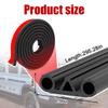 Mandark Truck Tonneau Tailgate Adhesive Seal, 24.6FT Rubber Automotive Weather Stripping Cover with Three Hole, Vehicle Door Strip Protection, Universal for Pickups Cap, Camper Shell, SUV view 2