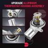 BDFHYK 902-2701 Upgrade Aluminium Coolant Thermostat Housing Assembly Compatible with Cadillac Escalade ESV EXT,Compatible with Chevy Avalanche Express Silverado,Compatible with GMC Sierra Yukon view 2