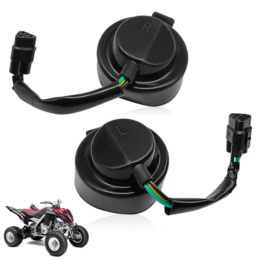 Dunviku Right & Left Headlight Sockets Light Cord A Set Compatible for Wolverine 450 YFM450 Yamaha YFZ450 YFZ450R Yamaha Raptor 250 350 700 250R 350R 700R