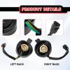 Dunviku Right & Left Headlight Sockets Light Cord A Set Compatible for Wolverine 450 YFM450 Yamaha YFZ450 YFZ450R Yamaha Raptor 250 350 700 250R 350R 700R view 3