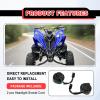 Dunviku Right & Left Headlight Sockets Light Cord A Set Compatible for Wolverine 450 YFM450 Yamaha YFZ450 YFZ450R Yamaha Raptor 250 350 700 250R 350R 700R view 4