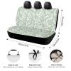 HYDJLXA Plant Sage Green Leaves Rear Seat Waterproof Car Seat Protection Cover, Truck and SUV, Etc view 2