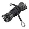 AutoXcessori 1PC 50ft x 1/4" Black Synthetic Winch Rope Extension 7500LBS view 4