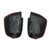 Pair Matte Black Side Mirror Covers w/LED Light Rearview Mirror Cover view 2