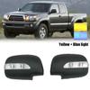 Pair Matte Black Side Mirror Covers w/LED Light Rearview Mirror Cover view 3