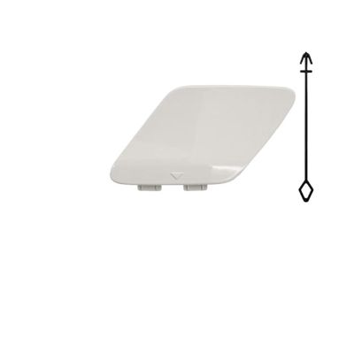 EQALIMVEL Tow Hook Cover Fit for BMW 4 Series F32 F33 F36 Rear Bumper Trailer Cover Rear Towing Hook Cover 51127363264 2014-2020 Auto Hook Cover(White)