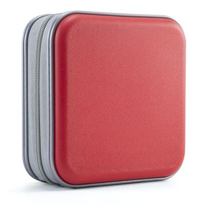 UENTIP CD Case for Car,48 Capacity DVD Case Portable Zipper Holder Large Storage CD Wallet CD Organizer Home Travel (red, 48)