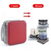 UENTIP CD Case for Car,48 Capacity DVD Case Portable Zipper Holder Large Storage CD Wallet CD Organizer Home Travel (red, 48) view 4