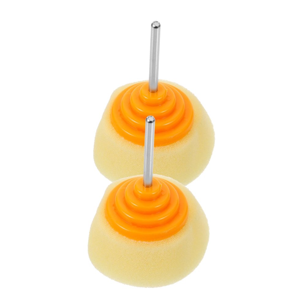 GANAZONO 2pcs Drill Buffer Attachment Shaped Sponge Pads for Car Detailing Easy to Use Polishing Arc Handle for Automotive Waxing and Cleaning