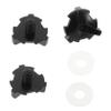 SOLUSTRE 3pcs Visor Replacement Screws Screw Kit for Motorcycle Visors Easy Installation Precision Machining for Enhanced Safety view 1