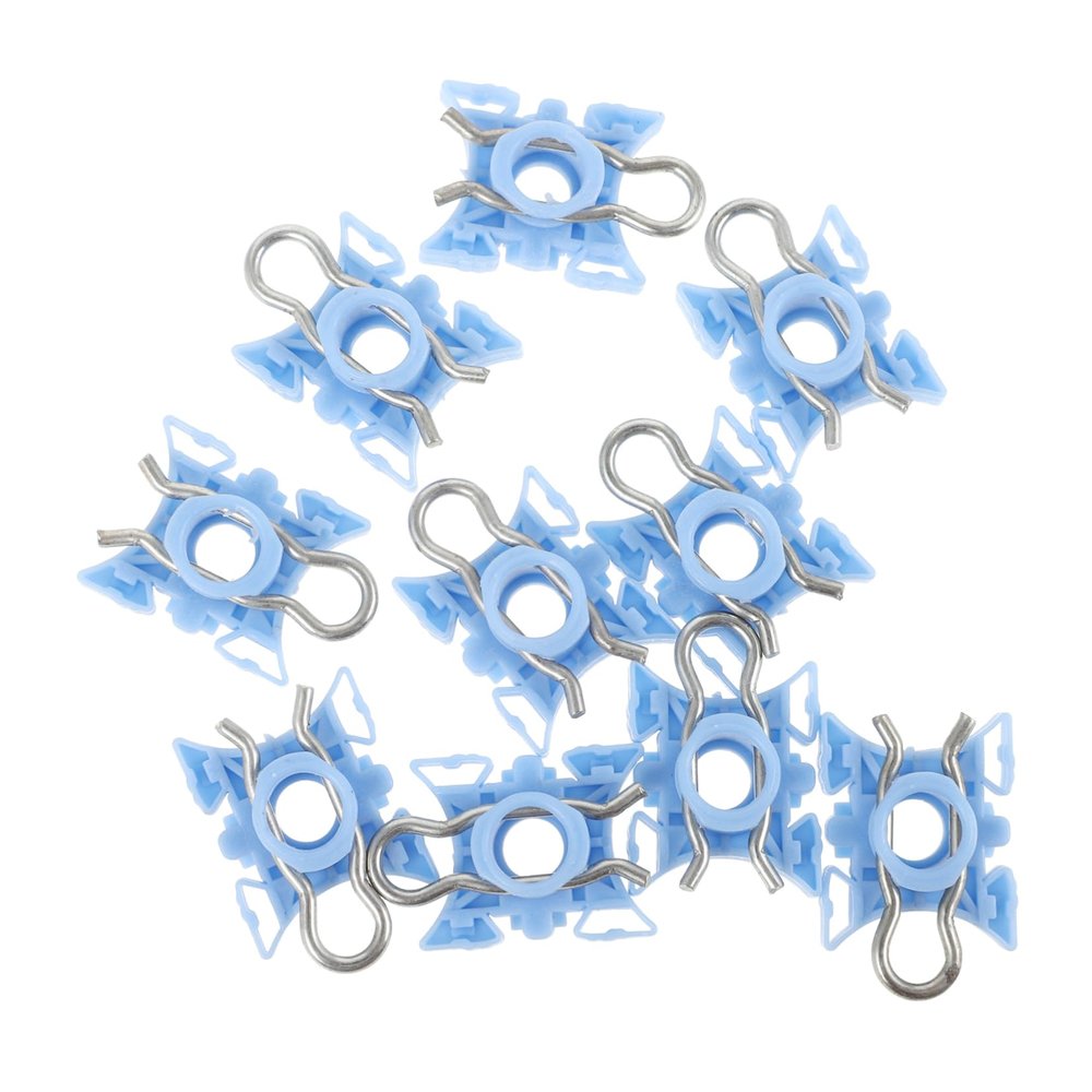 Mobestech 10pcs Auto Glass Buckle Window Clips Glass Mounting Clip Slider Clamp Adjuster