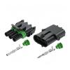 10Sets Automotive Waterproof Connector Male And Female 1/2/3/4/6Pin Plugs MAP TPS Wire Connector For GM (3P Set x 10Sets) view 3