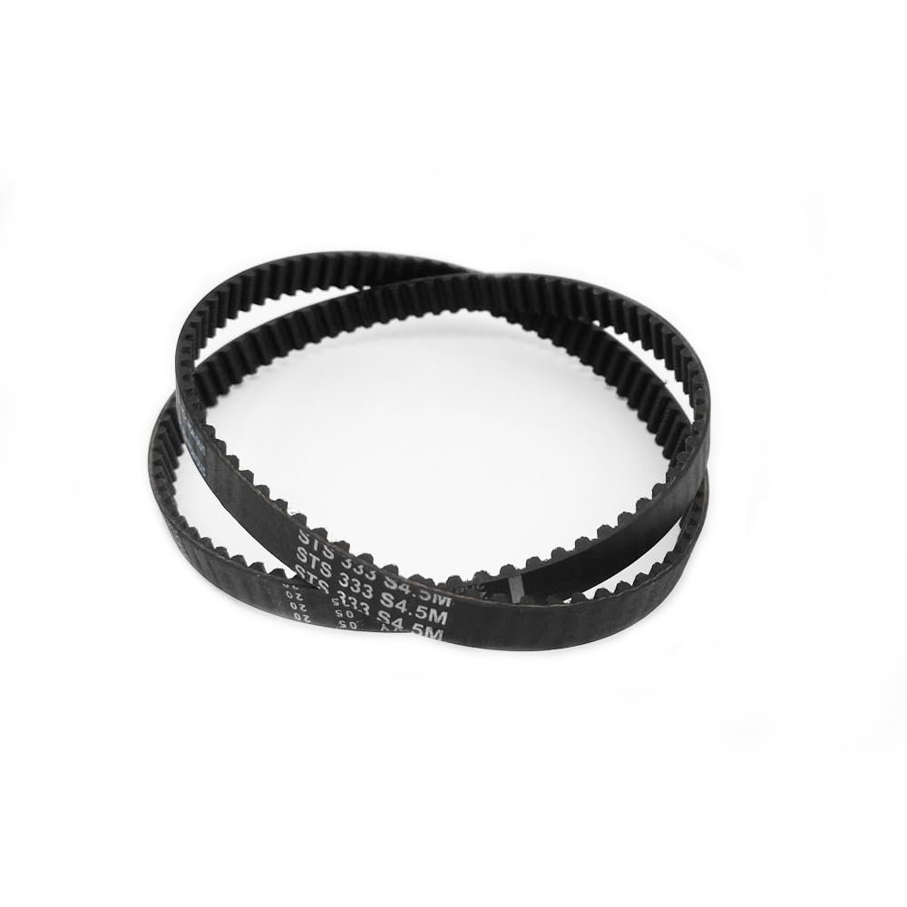 StiNGZjdM 1Pcs S4.5M Rubber Arc Toothed Timing Belt Width 6/10/15/20mm Pitch Length S4.5M225~S4.5M905 Closed-Loop Synchronous Belt(S4.5M342,White_20MM)