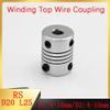 StiNGZjdM 1PcsMotor Coupler RS Winding Top Line Elastic Coupling Aluminum Alloy Outer Diameter D20 Length L25 Hole 4-10mm 3D Printer Parts(6mm to 9.5mm) view 3