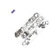 JECOMPRIS 80pcs Stainless Steel Single Ear Hose Clamps Grade Crimping Clamps for Hoses Heavy Duty Fasteners view 1