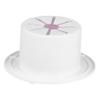 ELAYARD White Round Electric Cable Hatch Rv Cord Cover with Back Durable and Uv-Resistant Fits Standard Cords for Campers and Trailers view 1
