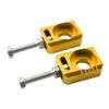 PowerMotor 13mm 0.51" Axle Block,CNC Chain Tensioner Adjuster Repalcement for Surron Light Bee S X Segway X160 X260 Electric Dirt Bike Ebike-Gold view 3