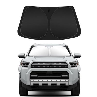 Car Windshield Sun Shade for 2019-2024 2025 Toyota RAV4 Custom Fit Foldable 4-Layer 240T Front Window Sunshade Sun Visor Protector, Block UV Rays Keep Your Car Cooler