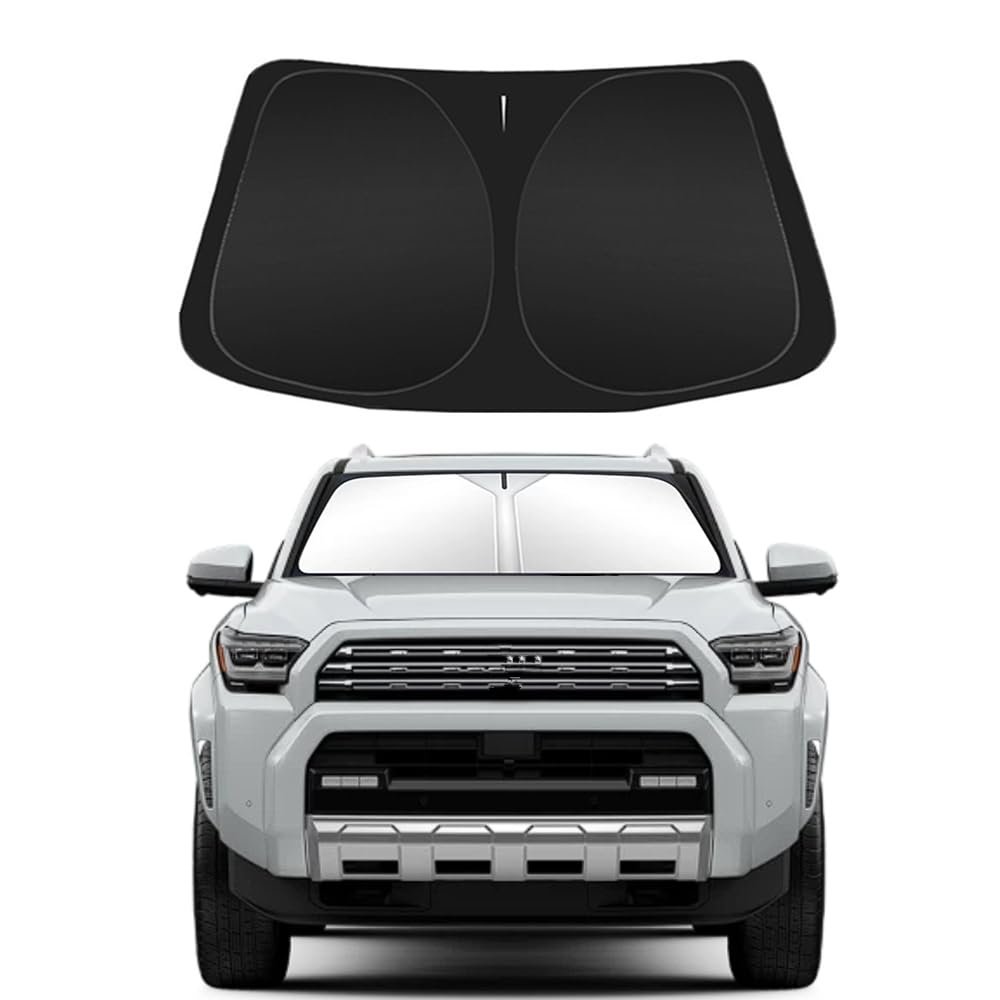 Car Windshield Sun Shade for 2019-2024 2025 Toyota RAV4 Custom Fit Foldable 4-Layer 240T Front Window Sunshade Sun Visor Protector, Block UV Rays Keep Your Car Cooler
