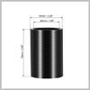 RATCHROLL 48mm 1.89" ID Universal Car Straight Silicone Coupler Pipe Replacement 76mm Black Replacement Car Parts view 2