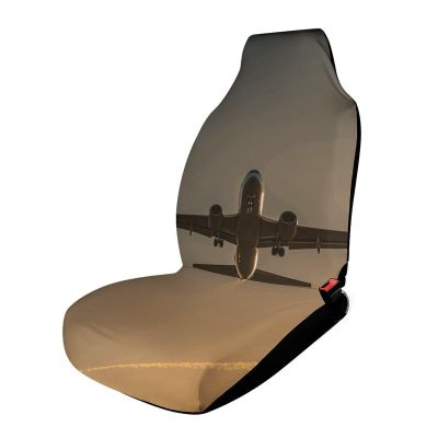 Car Seat Protectors Bright Daylight Aircraft Printed Car Seat Cover Waterproof Easy to Install for Most Cars Babies and Pets