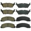 LODGE Ceramic Brake Pads Set 8PCS Front & Rear Disc Brake Pad Set for Cadillac Escalade ESV EXT, for Chevy Avalanche Silverado Suburban 1500, for GMC Sierra 1500, for GMC Yukon, Low Noise D785 D834 view 1