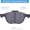 LODGE Ceramic Brake Pads Set 8PCS Front & Rear Disc Brake Pad Set for Cadillac Escalade ESV EXT, for Chevy Avalanche Silverado Suburban 1500, for GMC Sierra 1500, for GMC Yukon, Low Noise D785 D834 view 2