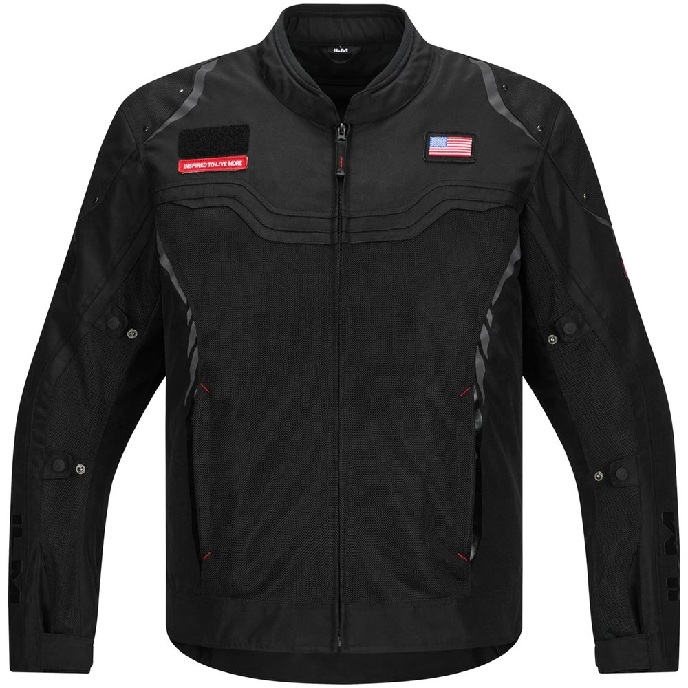 ILM Motorcycle Mesh Jacket CE Armored Detachable Waterproof Liner JRC2-M
