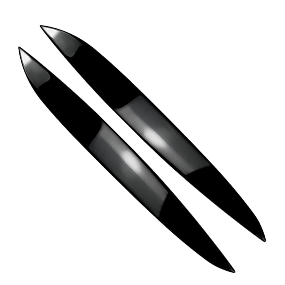 Zhisheng Car Headlight Cover Decorations Headlight Eyelid Eyebrow Cover Trim Glossy Black for VW Golf MK4 1997-2005