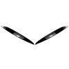 Zhisheng Car Headlight Cover Decorations Headlight Eyelid Eyebrow Cover Trim Glossy Black for VW Golf MK4 1997-2005 view 2
