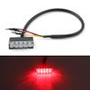 Cnonee1 Bike Amber LED License Plate Holder 12V Light Red For Universal Motorcycle view 1