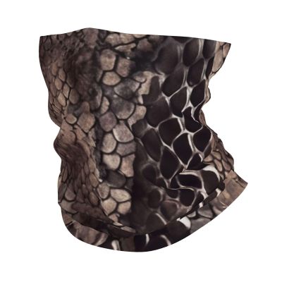 Classic Snake Skin Neck Gaiter Summer UV Protection Cooling Face Cover Scarf Breathable Bandana Face Mask for Men Women Sun Wind-proof Balaclava for Skiing Hiking Cycling
