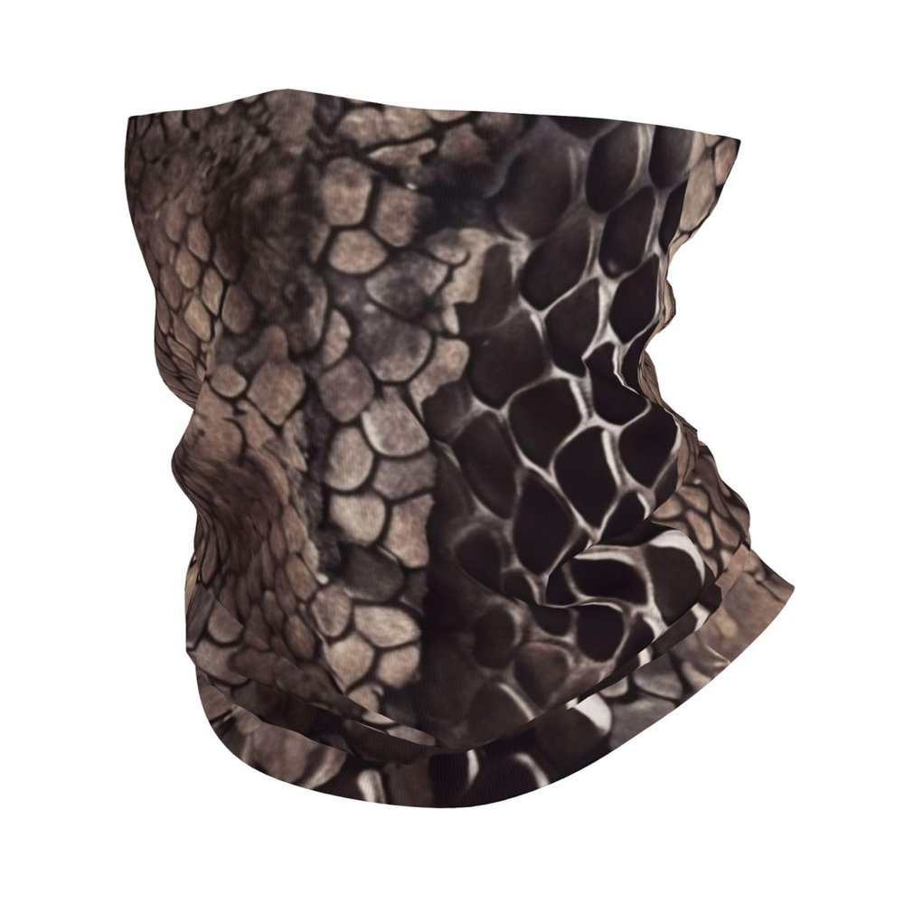 Classic Snake Skin Neck Gaiter Summer UV Protection Cooling Face Cover Scarf Breathable Bandana Face Mask for Men Women Sun Wind-proof Balaclava for Skiing Hiking Cycling