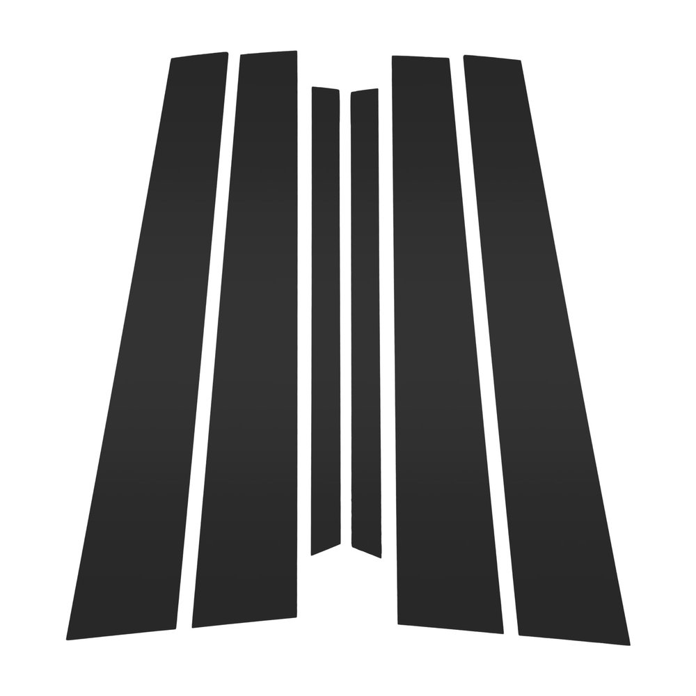 VekAuto 6 Pcs Front Rear Left Right Car Door Pillar Window Trim for Lexus LS430 2001-2006 Anti Scratch Sticker Pillar Posts Door Outer Exterior Cover Black