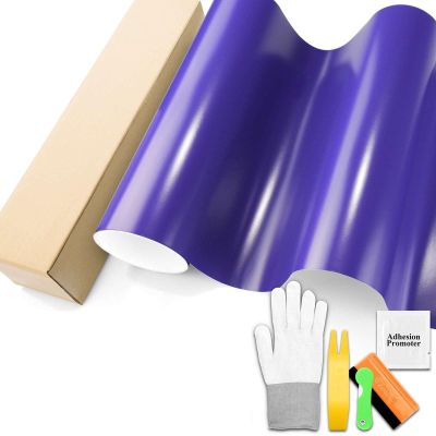 Satin Purple Automotive Vinyl Wrap Car Vehicle Bubble Free Air Release 20"x60" (1.6FTx5FT)