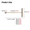 12 24 Inch Manhole Puller Lift, Pull Lifting Tool for Opening Handhole Covers/Lifting Access Hatches and Grates/Pulling Skids in Trucks, Manhole Lid Puller with T-Hook(Dia 8MM/0.31IN,L 60CM/24IN) view 3