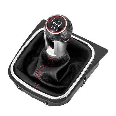 FTRSHNSH Shift Handle 5/6 Speed Car Gear Lever Shift Knob Handball Dust Cover Gear Shifter Handle for Golf 5 6 Interior Replacement Parts(6-Speed)