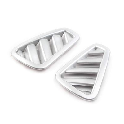 Cnoula11 Inner Upper Condition Vent Outlet Frame Cover Frame Trim Interior Decor for Mercedes Benz A-Class A180L A200L 2019, Matte Silver