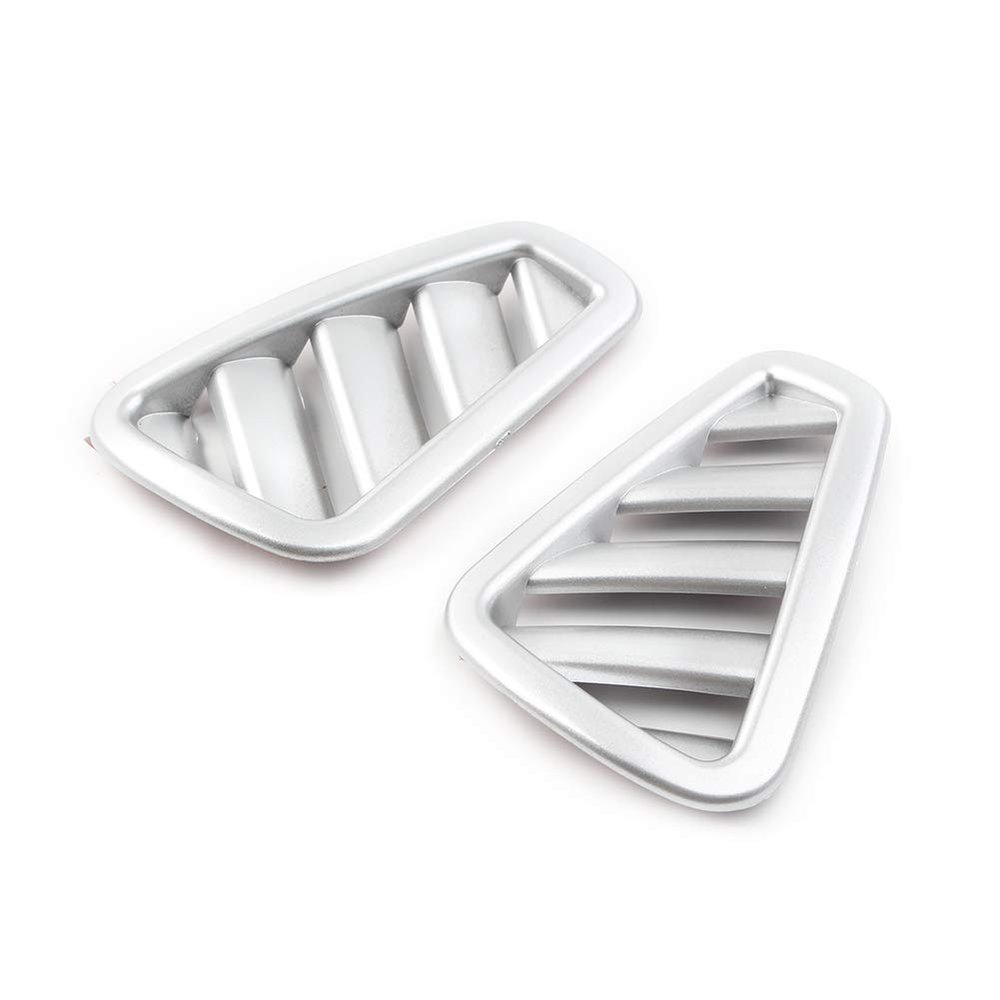 Cnoula11 Inner Upper Condition Vent Outlet Frame Cover Frame Trim Interior Decor for Mercedes Benz A-Class A180L A200L 2019, Matte Silver