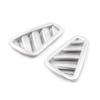 Cnoula11 Inner Upper Condition Vent Outlet Frame Cover Frame Trim Interior Decor for Mercedes Benz A-Class A180L A200L 2019, Matte Silver view 1