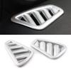 Cnoula11 Inner Upper Condition Vent Outlet Frame Cover Frame Trim Interior Decor for Mercedes Benz A-Class A180L A200L 2019, Matte Silver view 3