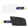 VISMIRROR Car Rearview Mirror Glass Replacement with Backing Plate Heated Left Side Driver Side for BMW 550i 525i 528i 645Ci Car Replacement Clear view 2