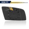 VISMIRROR Car Rearview Mirror Glass Replacement with Backing Plate Heated Left Side Driver Side for BMW 550i 525i 528i 645Ci Car Replacement Clear view 3