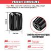 DUSCOKE 4 PCS Locking Car Tire Valve Stem Caps, Anti-Theft Wheel Valve Covers with Rubber Seal, Dust Proof Tire Air Stem Cover, Universal Auto Accessories for Car SUV Truck Motorcycle Bike (Black) view 2