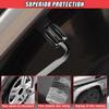 DUSCOKE 4 PCS Locking Car Tire Valve Stem Caps, Anti-Theft Wheel Valve Covers with Rubber Seal, Dust Proof Tire Air Stem Cover, Universal Auto Accessories for Car SUV Truck Motorcycle Bike (Black) view 4