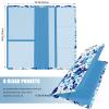 Kakurookie Car Registration and Insurance Holder, With Magnetic Closure for License, Cards and Documents, All Vehicle Needs and Car Accessories (Flower-Blue) view 3