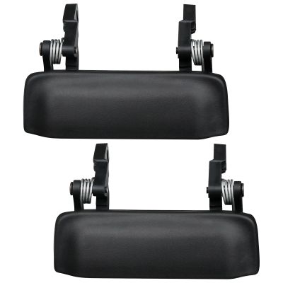 TQPONLY Outside Door Handle | Front Driver and Passenger Side Compatible with 1998-2011 Ford Ranger,2001-2010 M-azda Truck | Exterior Plastic Handle Outer Door Part (Texture Black)